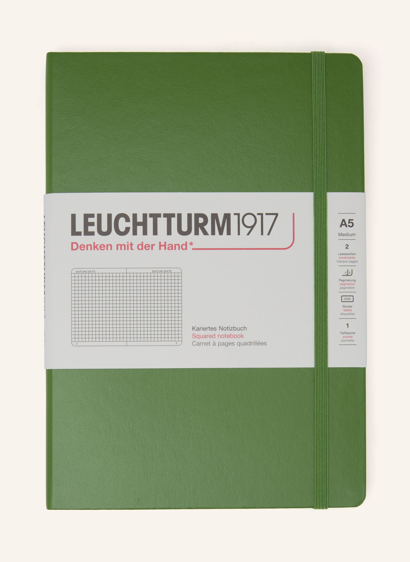 LEUCHTTURM1917 Notizbuch MEDIUM HARDCOVER: GRÜN