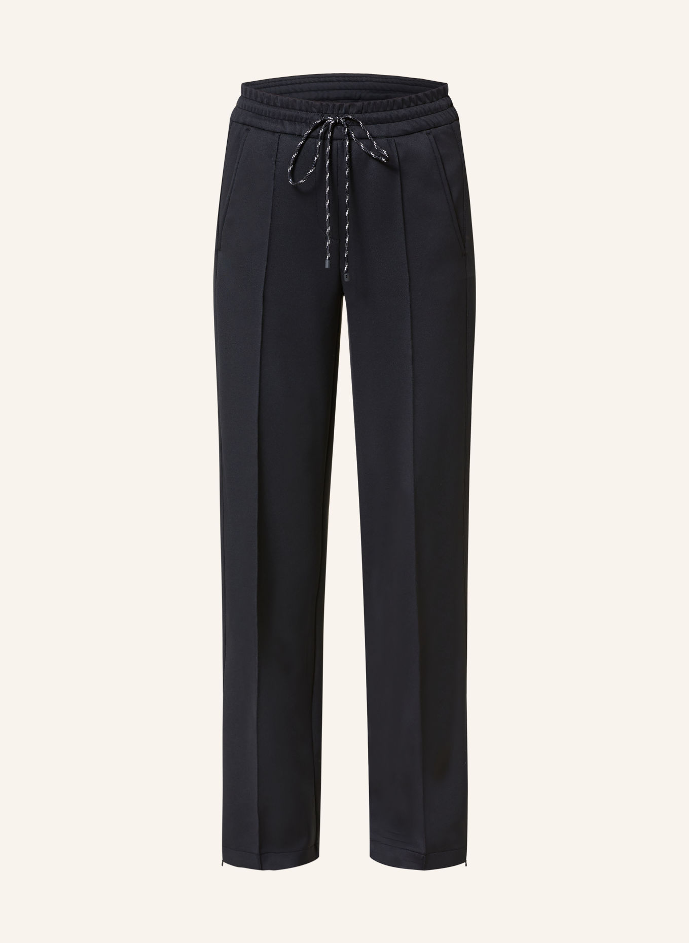 CAMBIO AMELIA jogger style trousers: DARK BLUE / DARK RED
