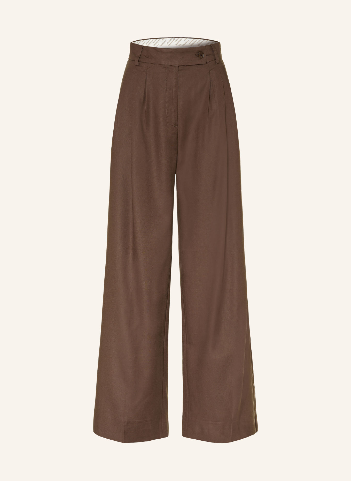 ARMEDANGELS KAAYUA wide-leg pants: DARK BROWN