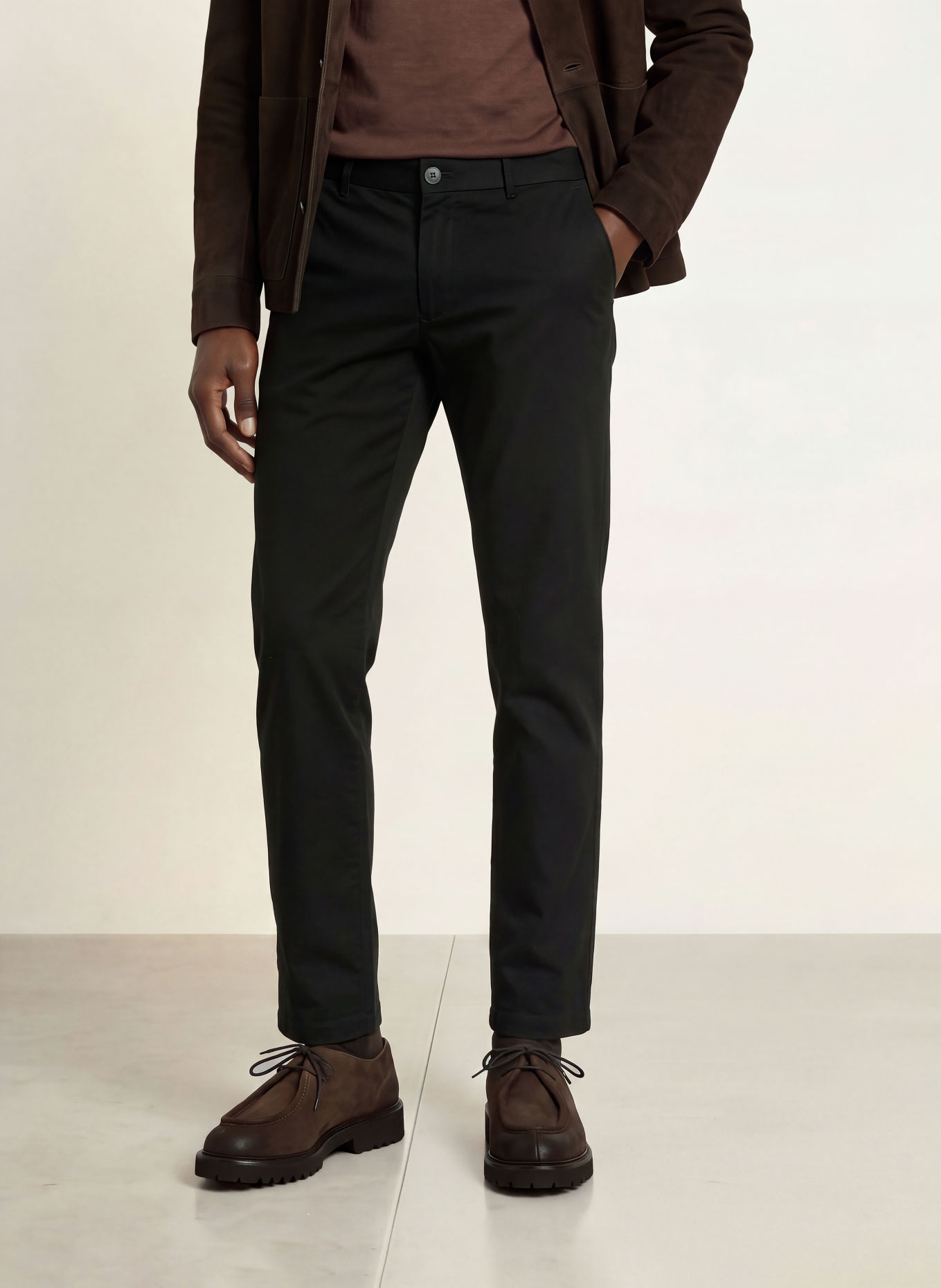 HILTL Extra Slim Fit Chinos: BLACK