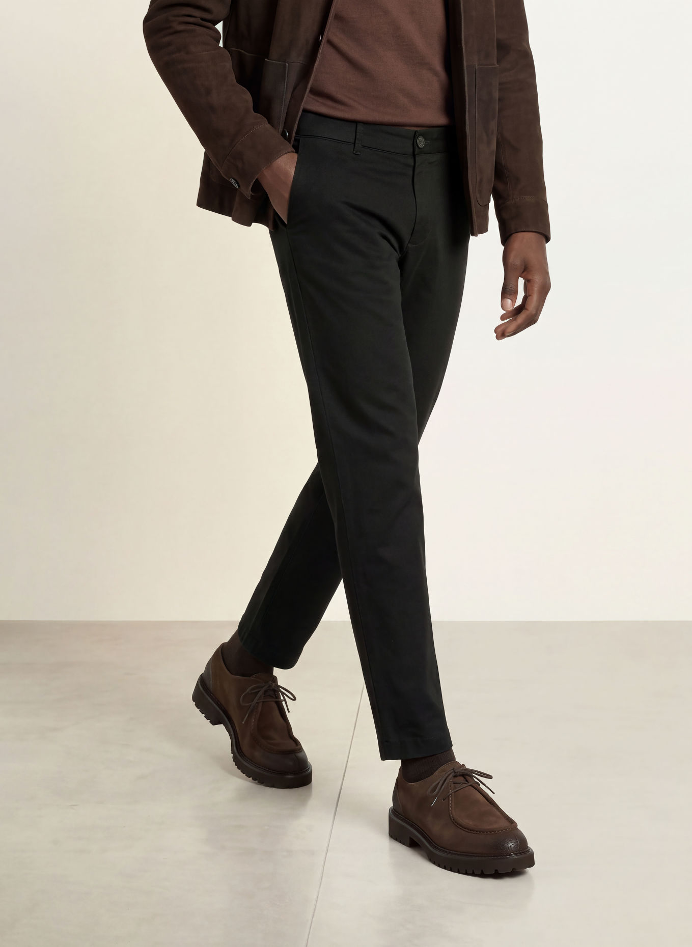 HILTL Extra Slim Fit Chinos: BLACK