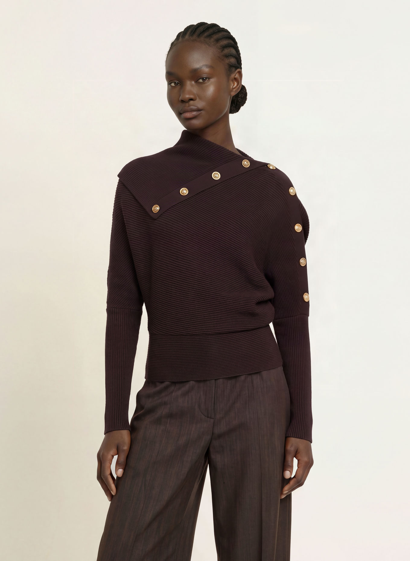 REISS Pullover LEXI: SCHWARZ / GOLD