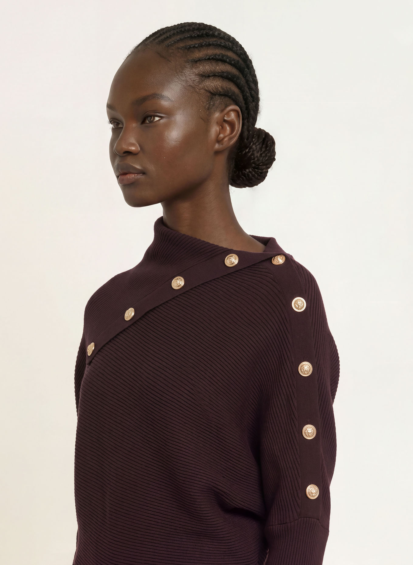 REISS Pullover LEXI: SCHWARZ / GOLD