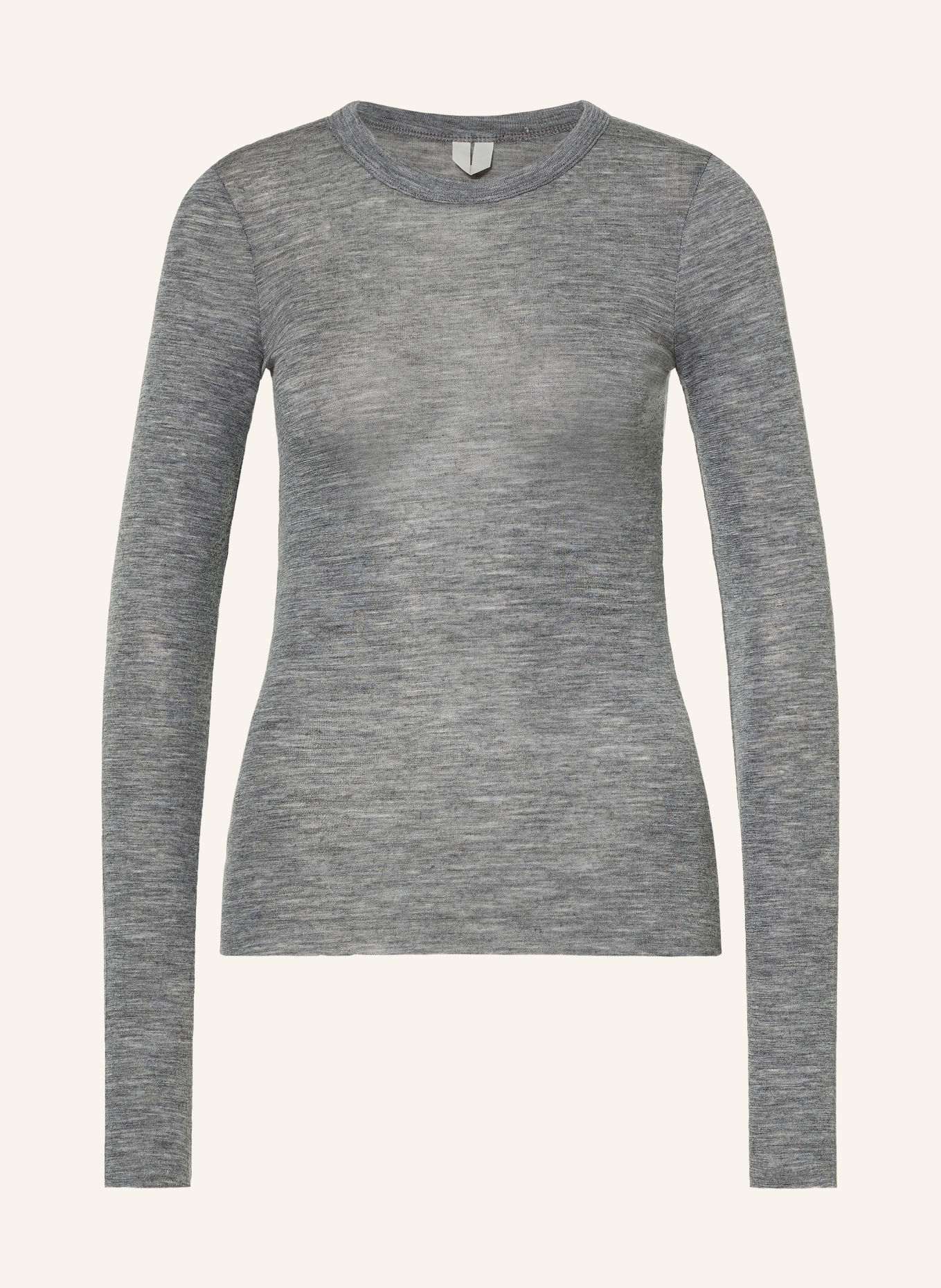 ARKET long-sleeved shirt: DARK GRAY