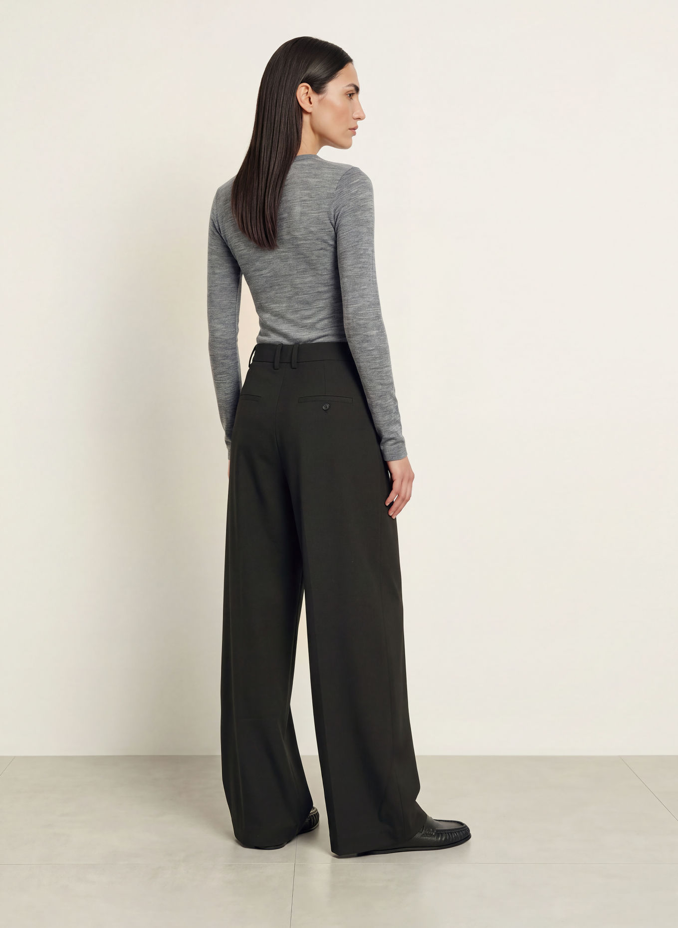 ARKET long-sleeved shirt: DARK GRAY