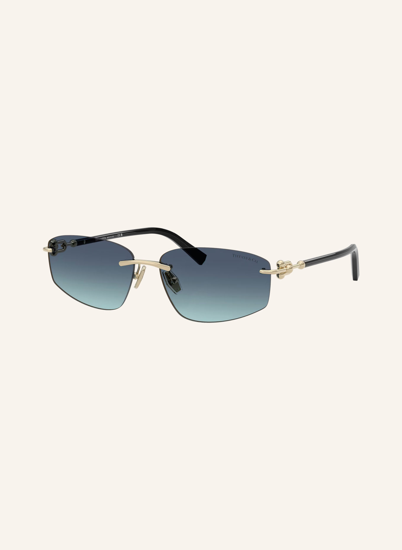 TIFFANY & Co. Solglasögon TF3114: GULD/BLÅT FÄRGÖVERGÅNG
