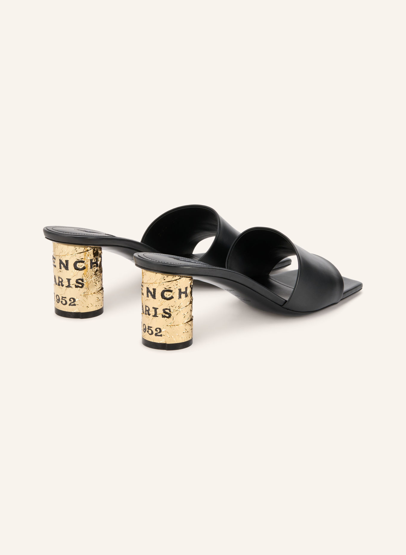 GIVENCHY mules: BLACK / GOLD