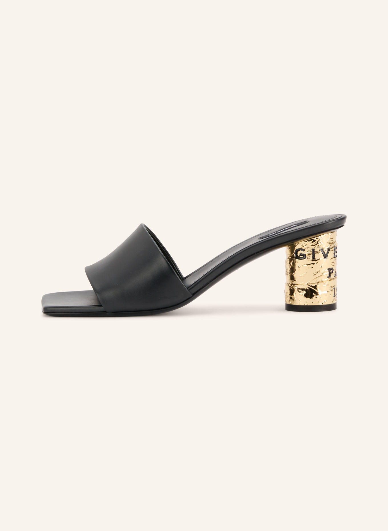 GIVENCHY mules: BLACK / GOLD