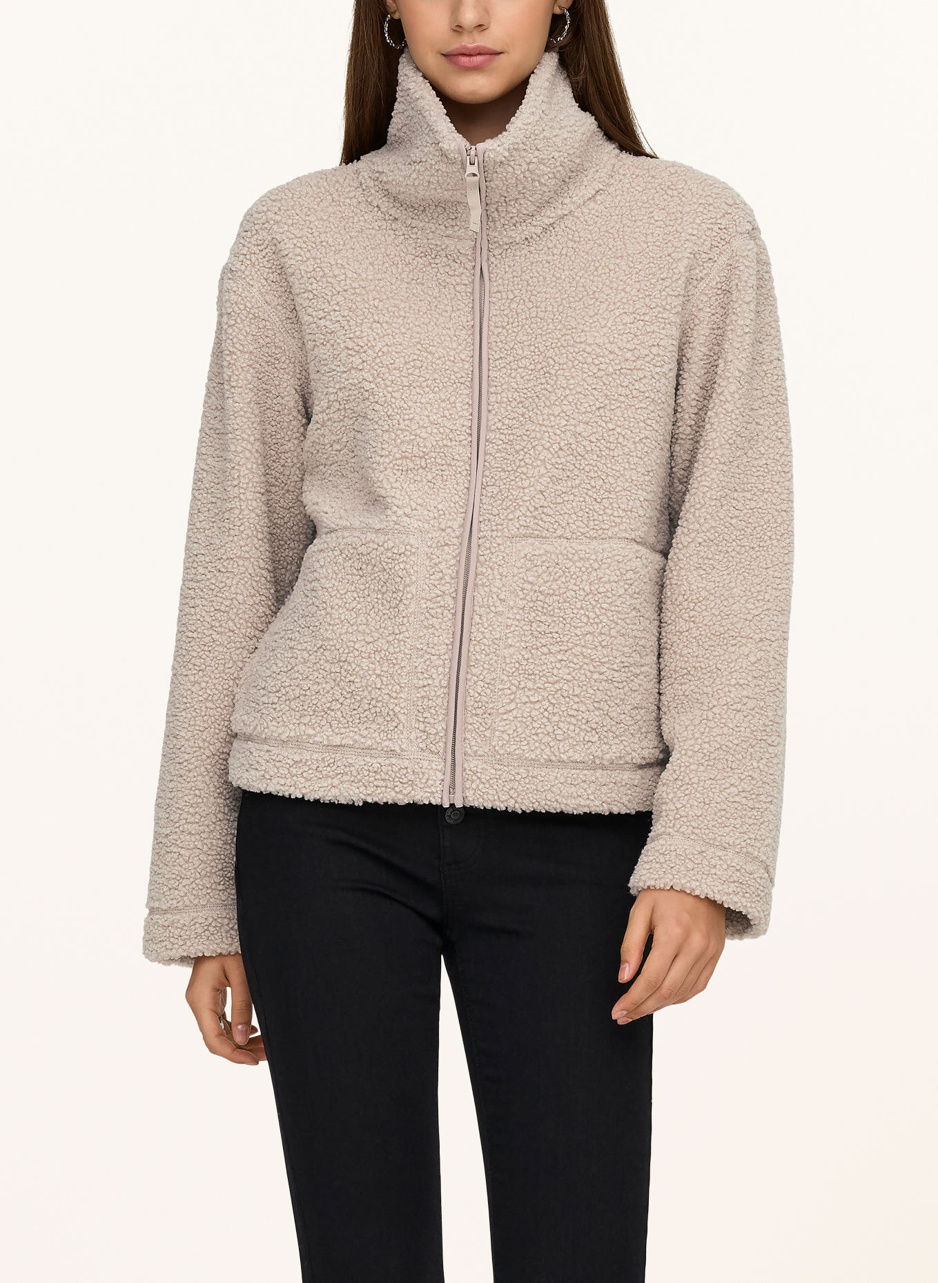 ONLY teddy fur jacket: LIGHT BROWN