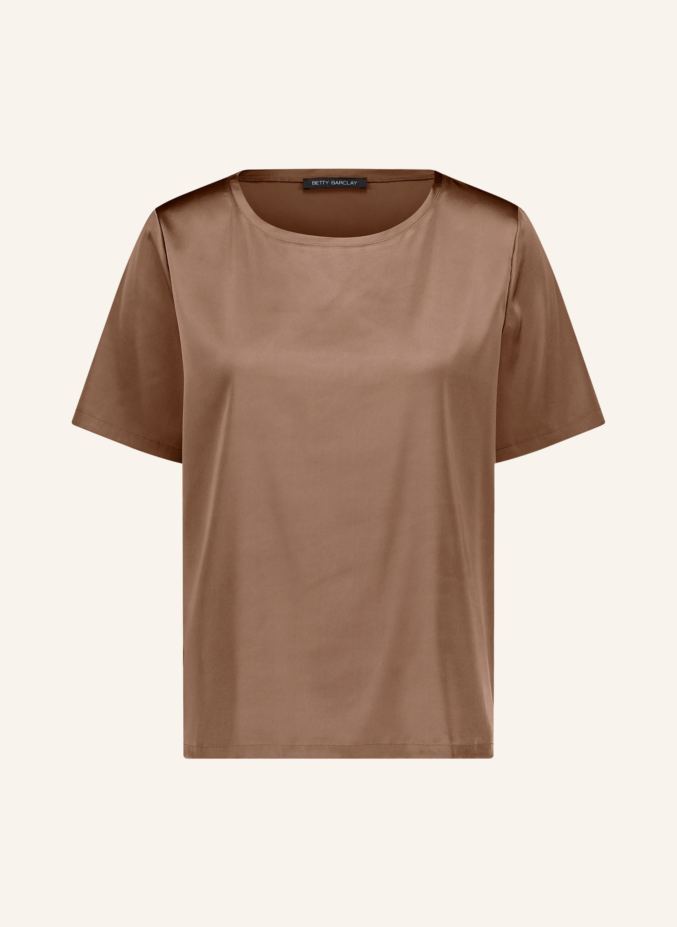 Betty Barclay Satin blouse: BROWN