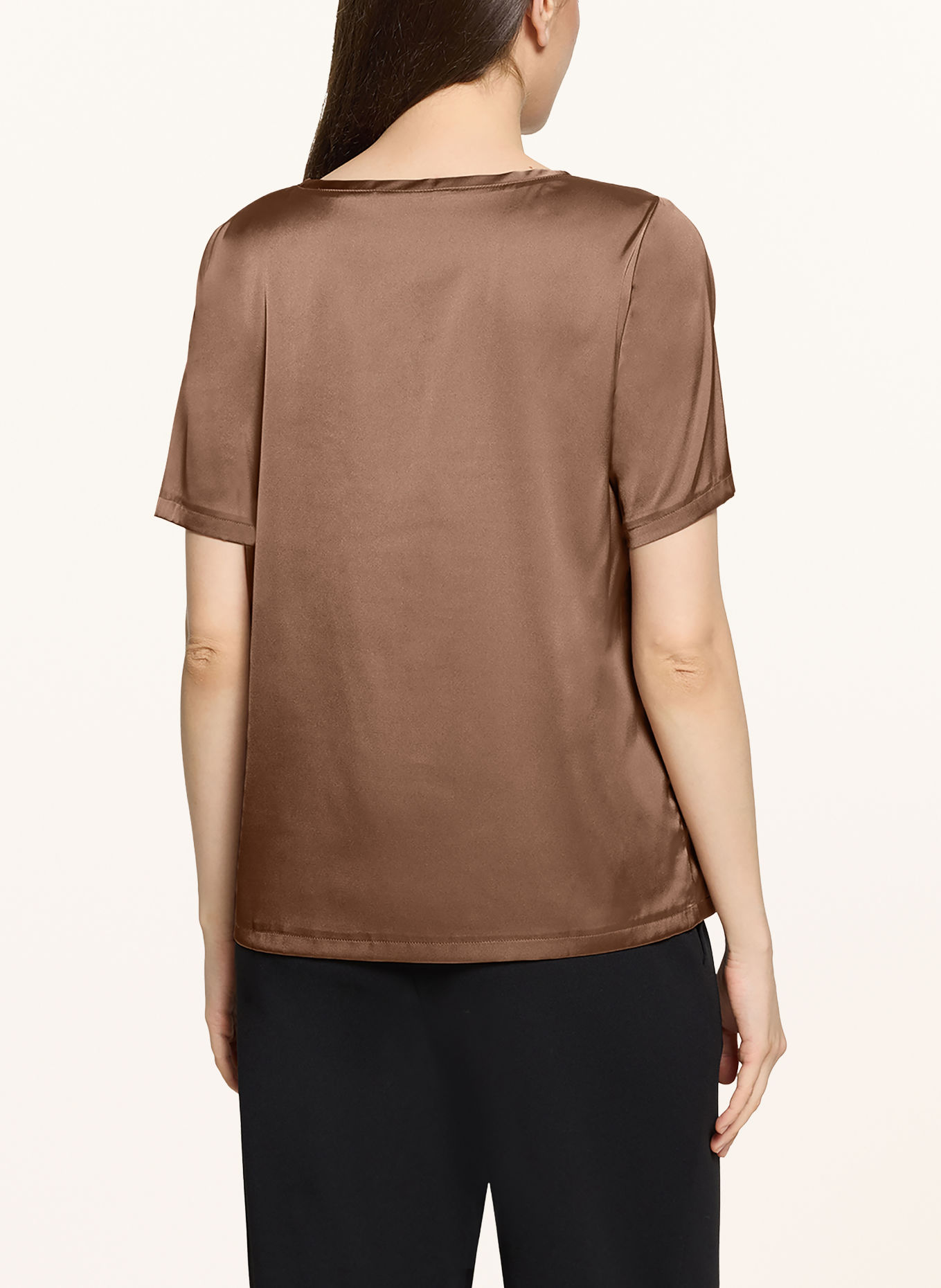 Betty Barclay Satin blouse: BROWN
