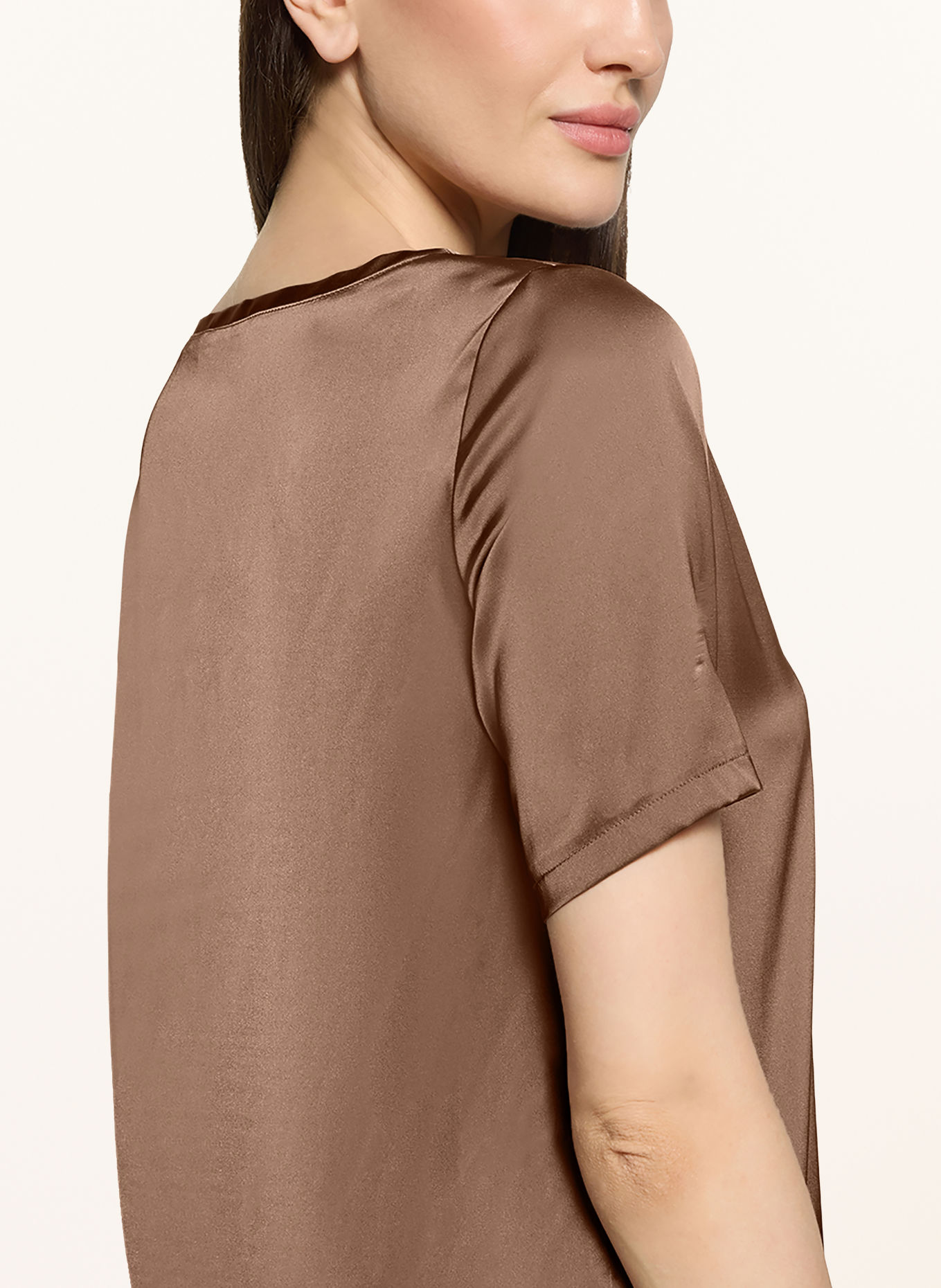 Betty Barclay Satin blouse: BROWN