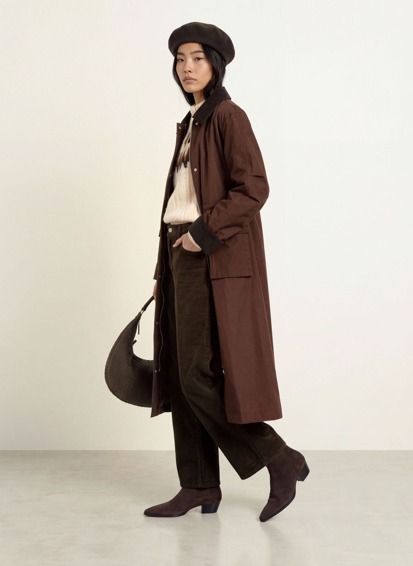 Y.A.S. Mantel: MARRON FONCÉ