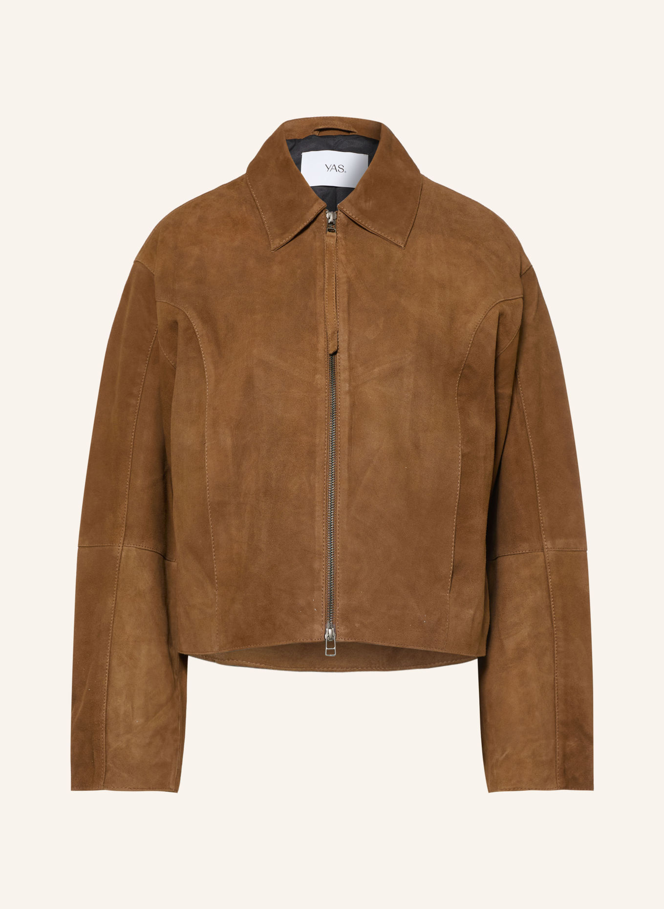 Y.A.S. Lederjacke: BRAUN