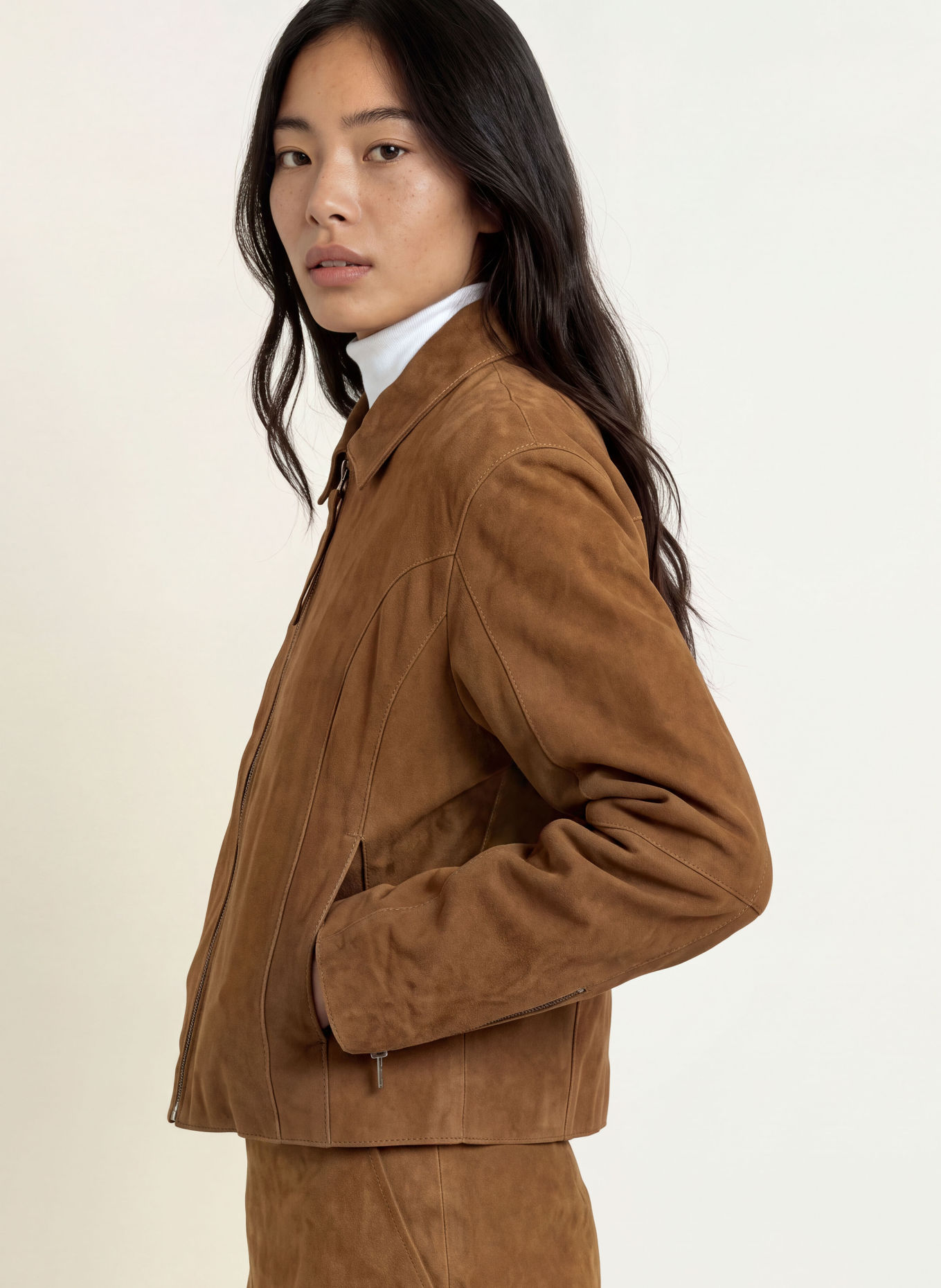 Y.A.S. Lederjacke: BRAUN