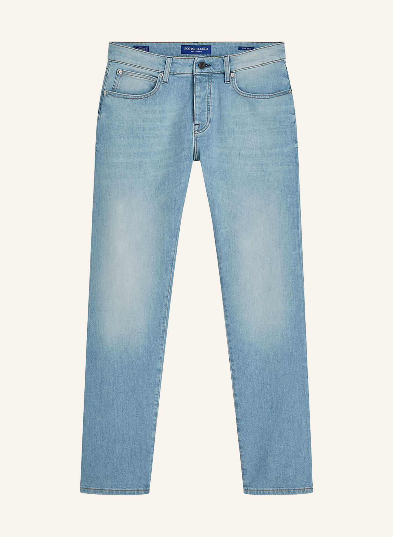 SCOTCH & SODA THE ZEE Classic Straight-Fit Jeans: 420 MEDIUM BLUE