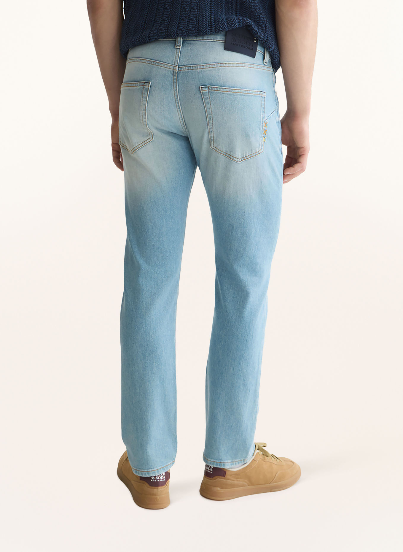 SCOTCH & SODA THE ZEE Classic Straight-Fit Jeans: 420 MEDIUM BLUE