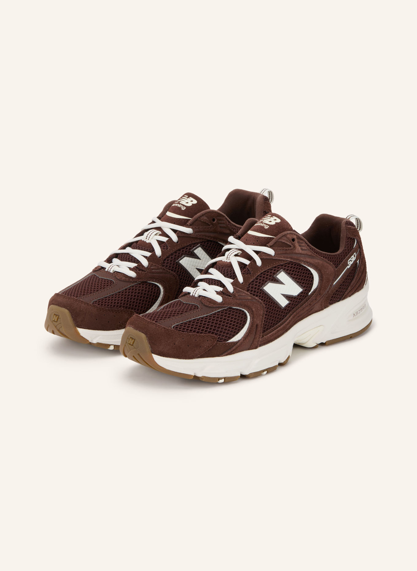 new balance Sneakers 530: MARRON FONCÉ / BLANC