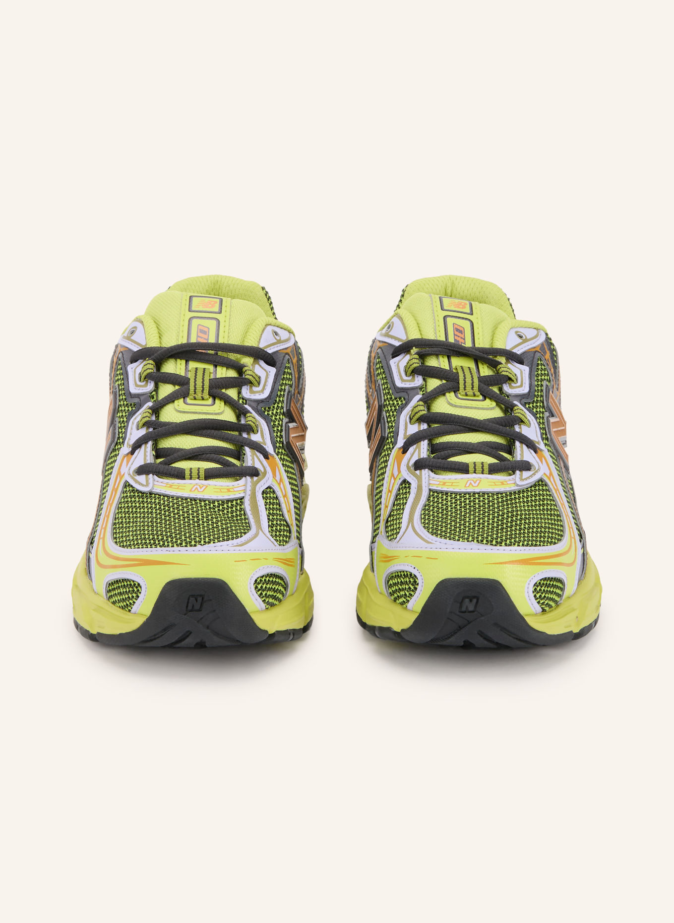 new balance Sneakers 740: ZWART / DONKERORANJE / NEONGROEN