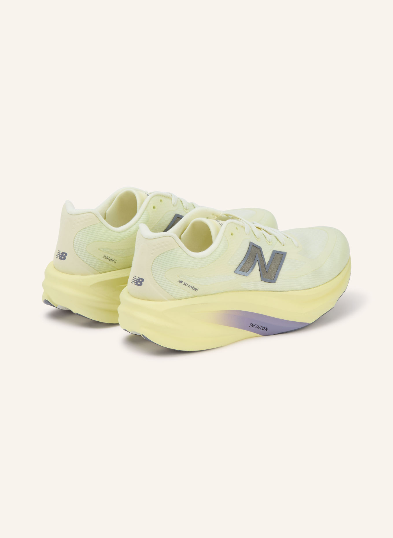 new balance SUPERCOMP REBEL Running Shoes: LIGHT YELLOW / SILVER / NEON YELLOW