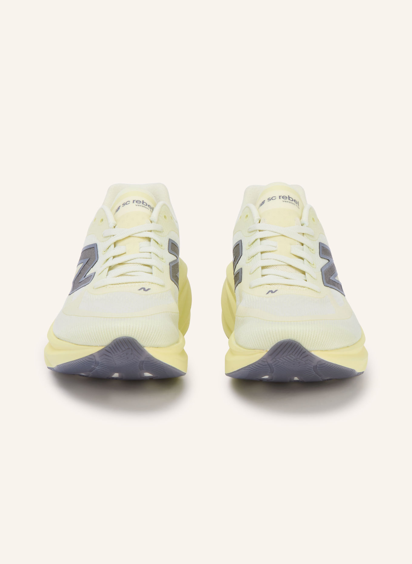 new balance SUPERCOMP REBEL Running Shoes: LIGHT YELLOW / SILVER / NEON YELLOW
