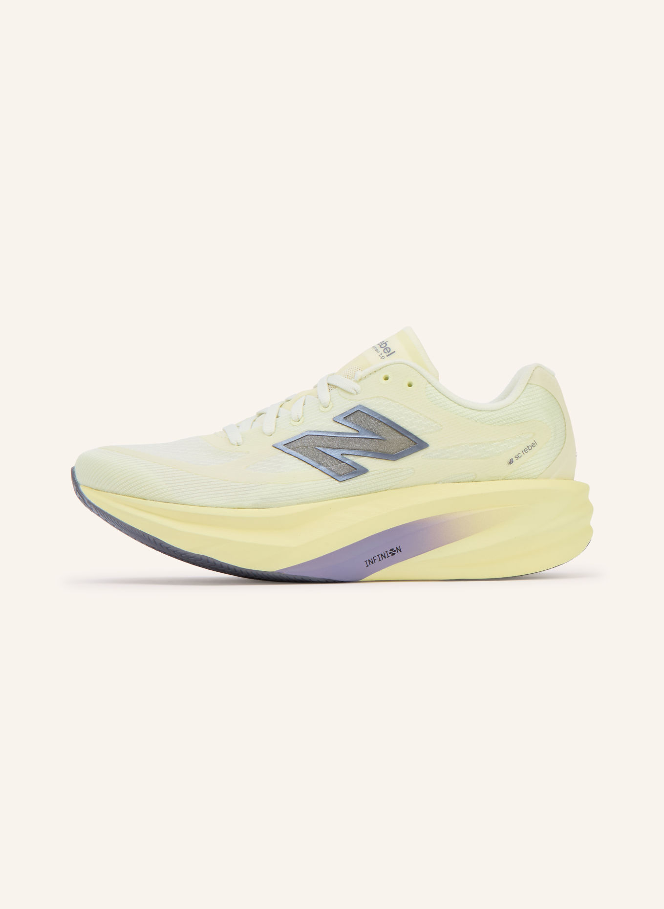 new balance SUPERCOMP REBEL Running Shoes: LIGHT YELLOW / SILVER / NEON YELLOW
