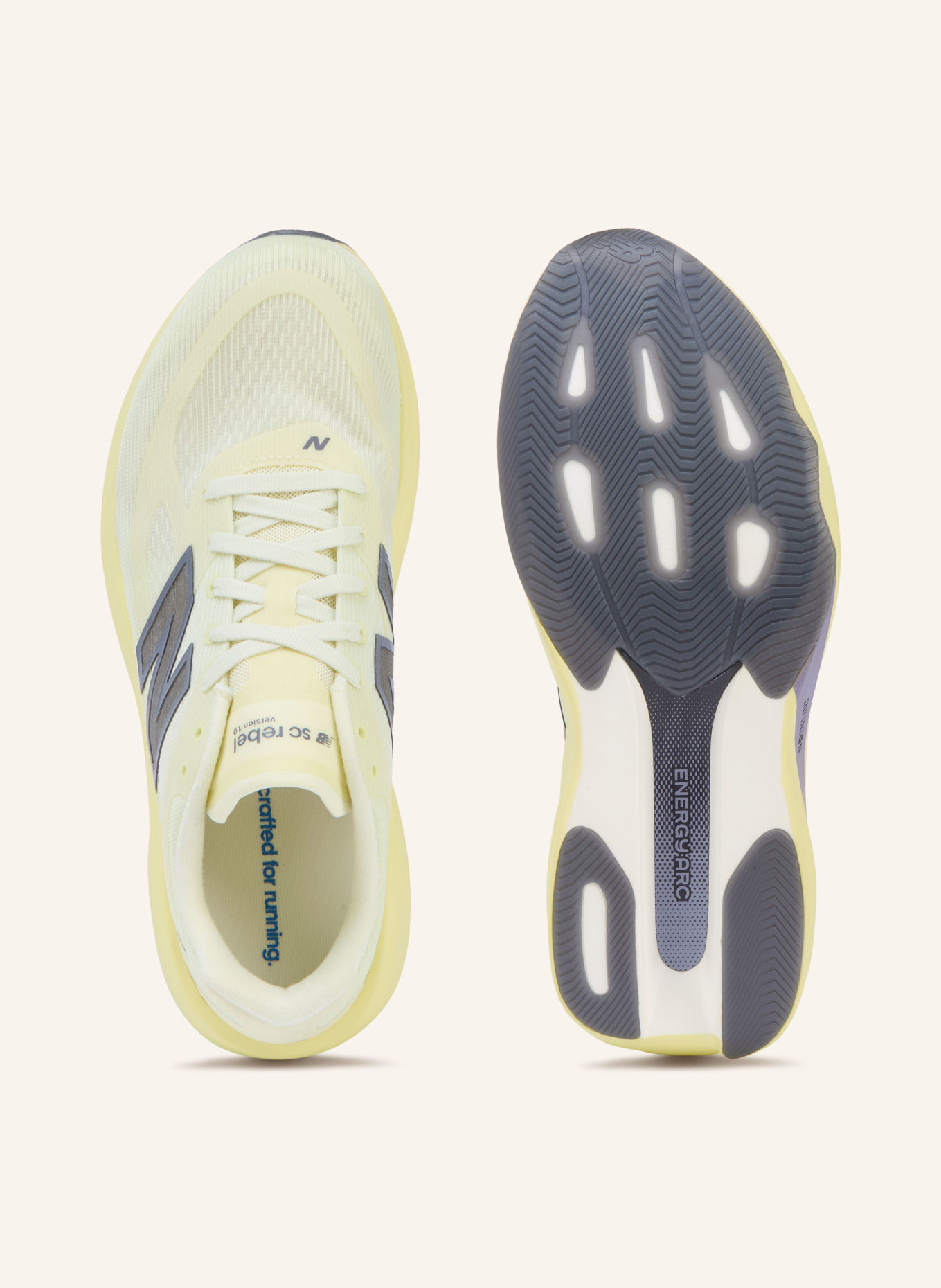 new balance SUPERCOMP REBEL Running Shoes: LIGHT YELLOW / SILVER / NEON YELLOW