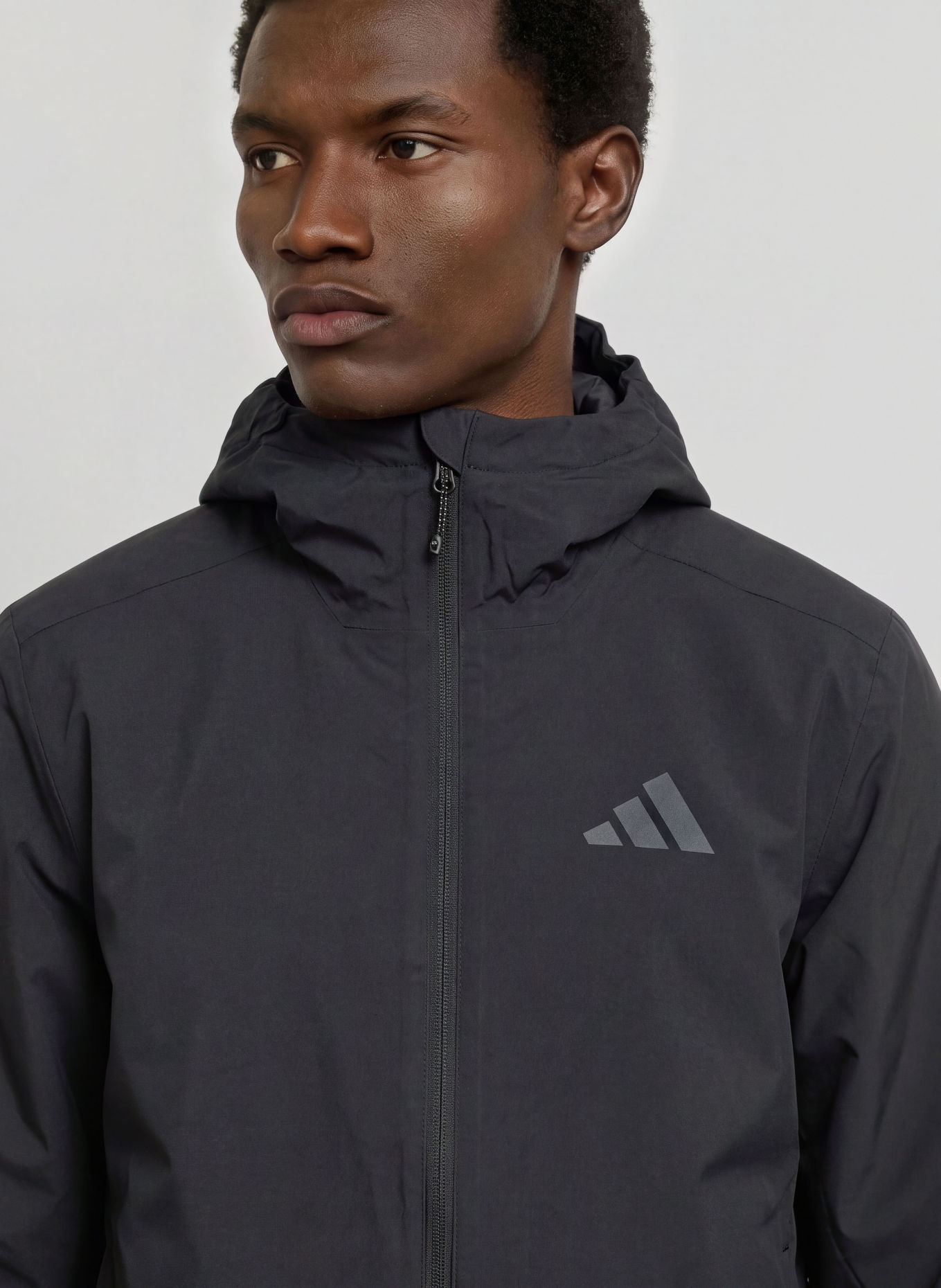 adidas TERREX MOUNTAIN ESSENTIAL Rain jacket: BLACK