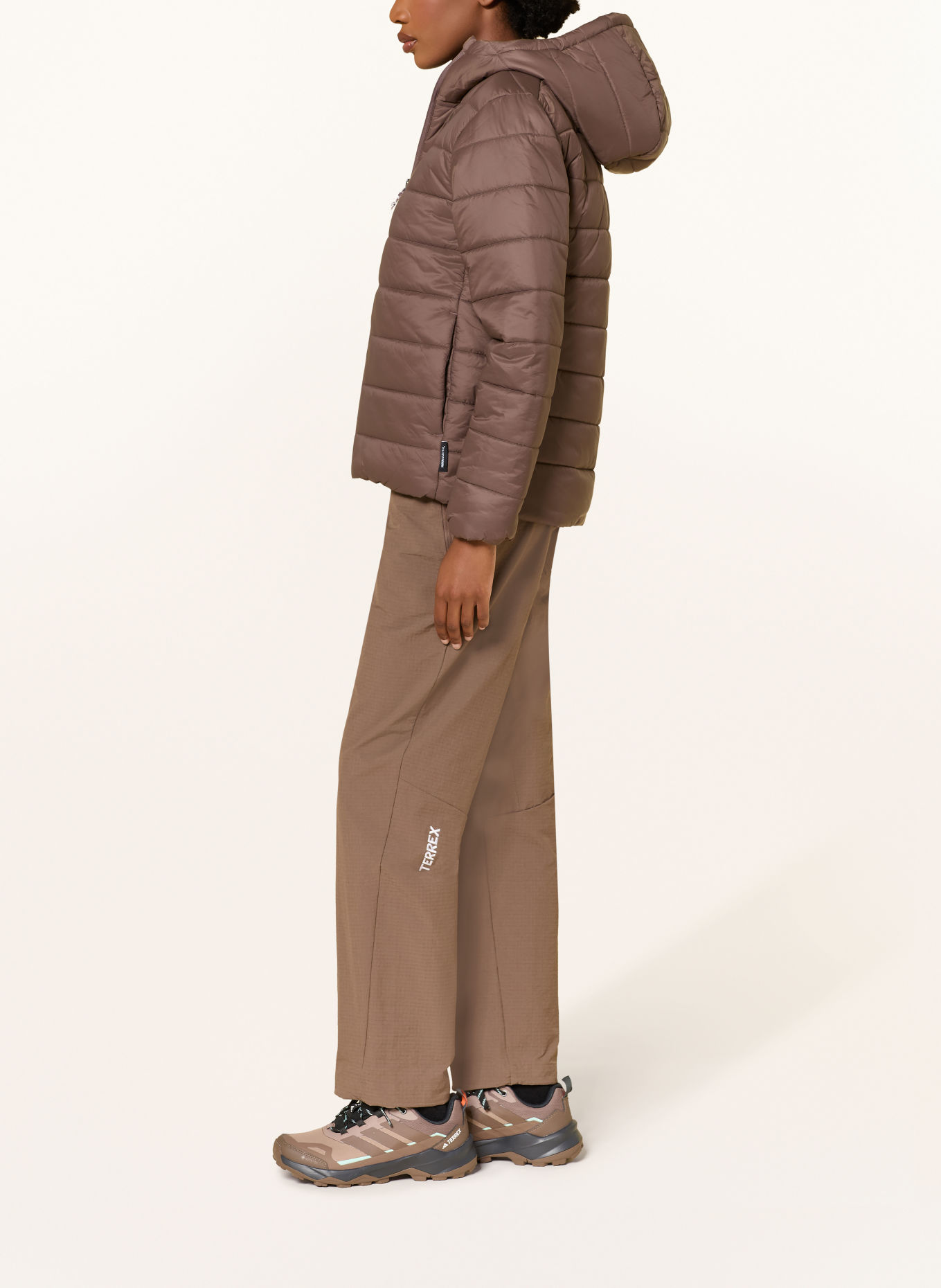 adidas TERREX TERREX MULTI ESSENTIALS CLIMAWARM Quilted Jacket: BROWN