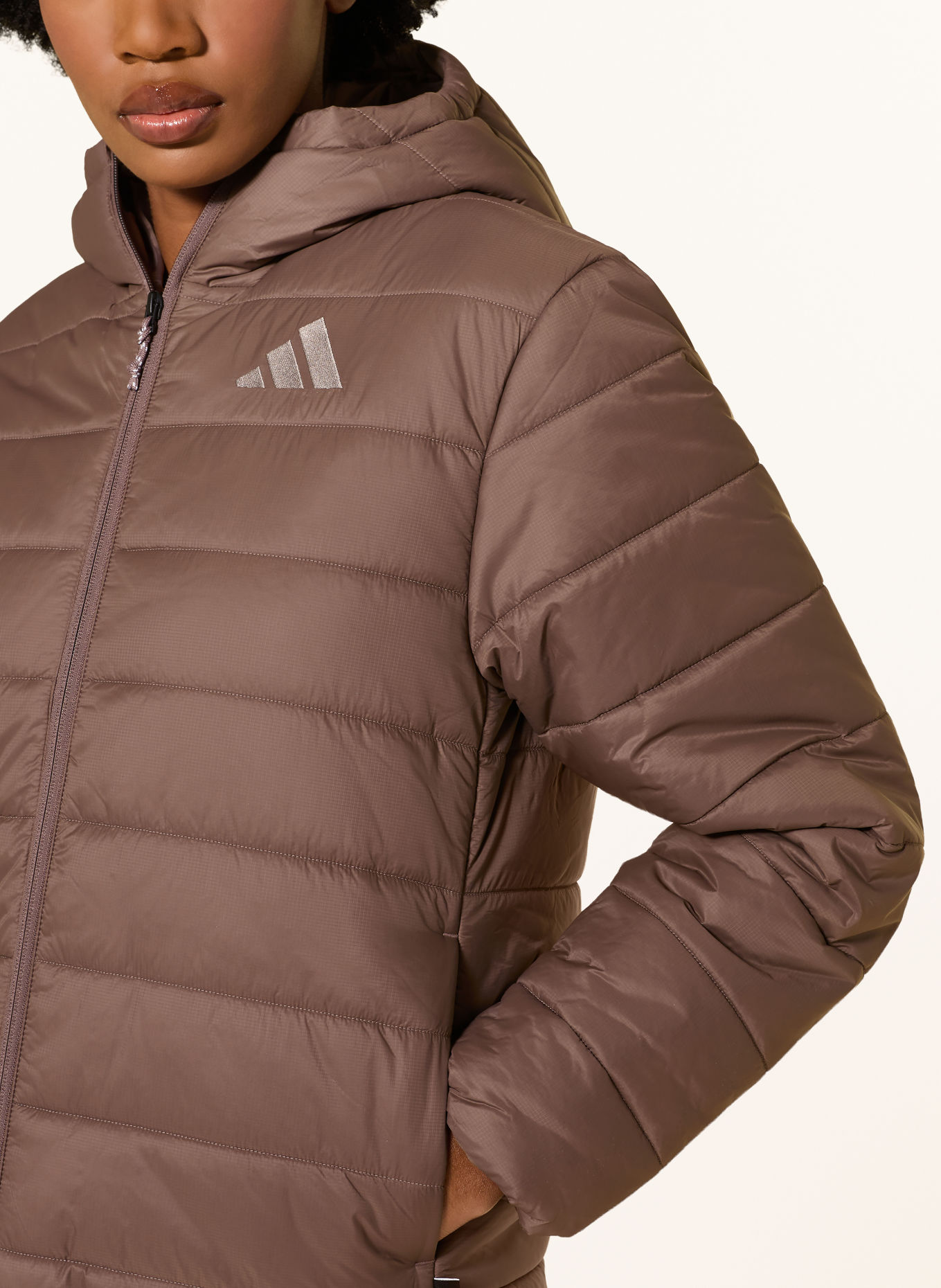 adidas TERREX TERREX MULTI ESSENTIALS CLIMAWARM Quilted Jacket: BROWN
