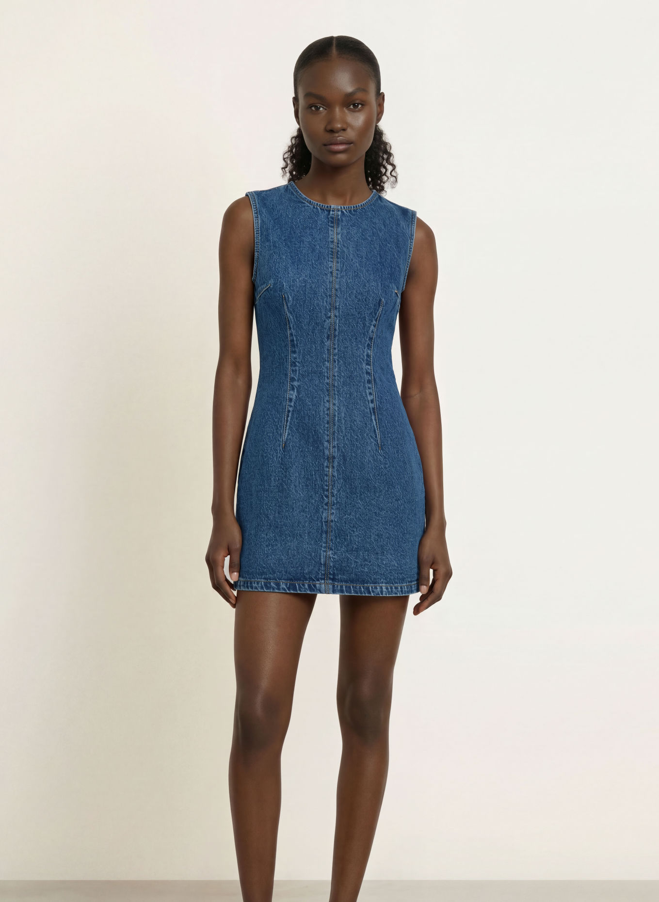 HUGO Robe en jean GLIMMER: BLEU