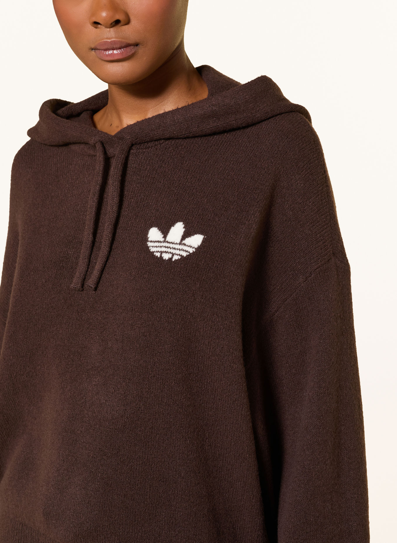 adidas Originals Hoodie ESSENTIELL: MARRON FONCÉ