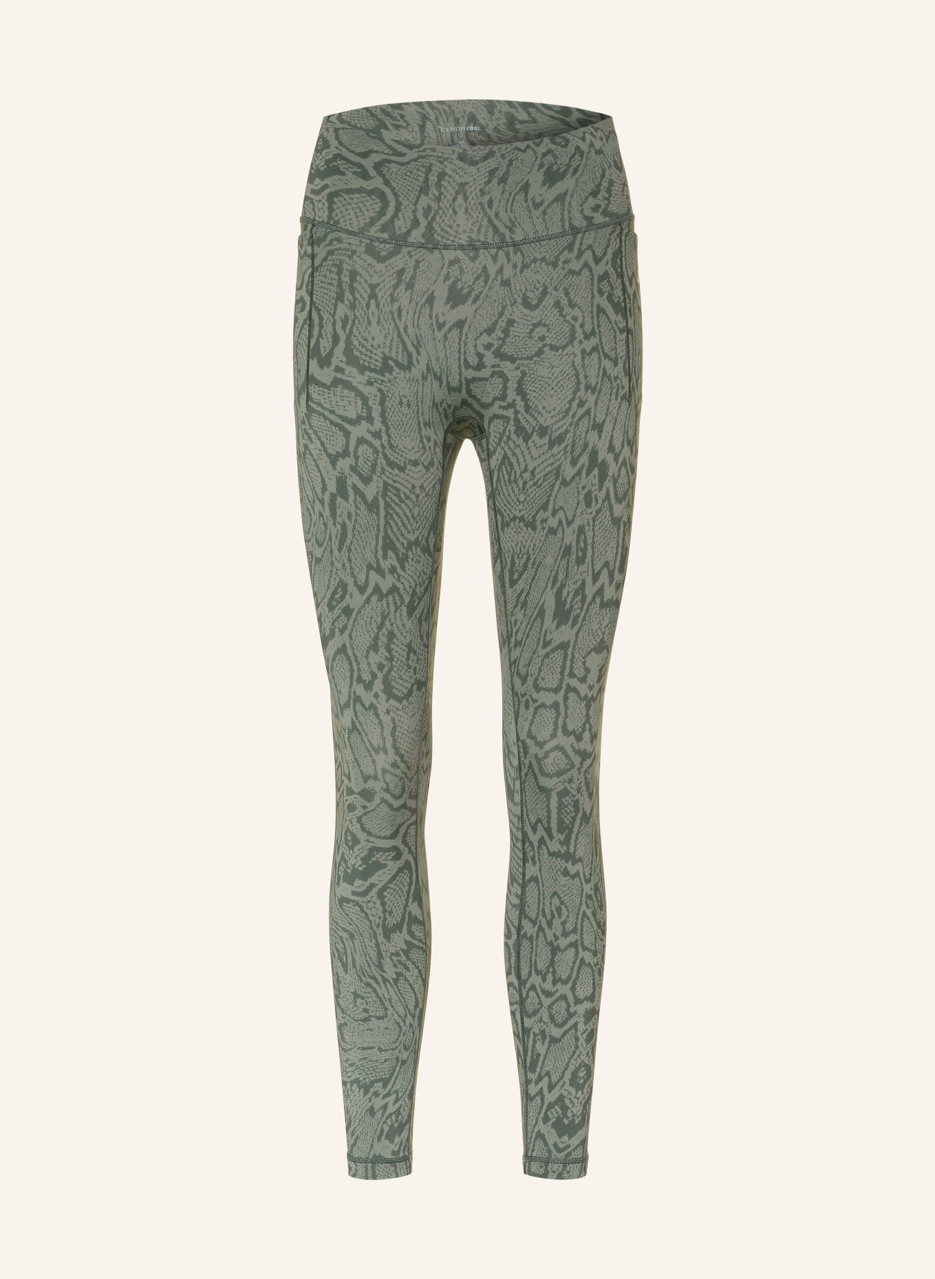 adidas OPT PRIMELIFT Leggings: GREEN / DARK GREEN