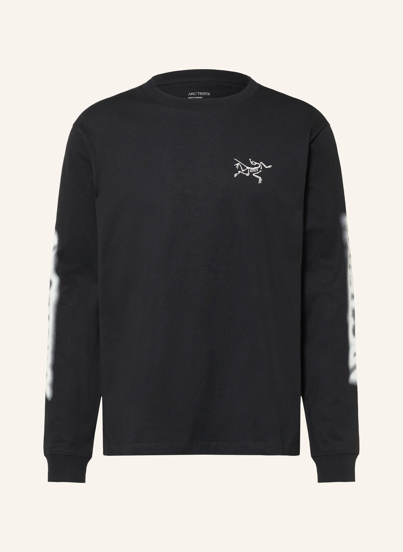 ARC'TERYX KRAGG Long-sleeve shirt: BLACK / WHITE