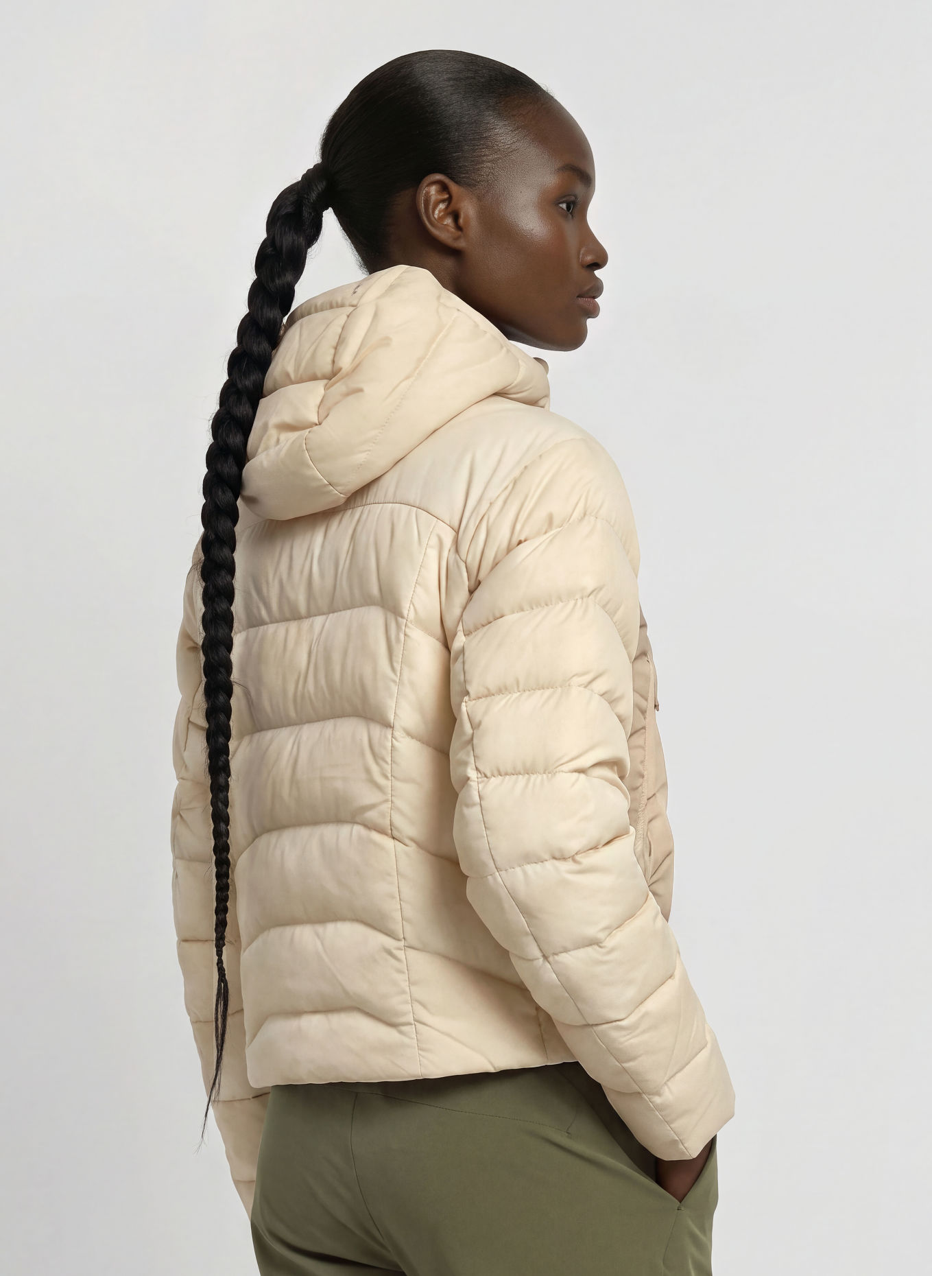 ARC'TERYX Lightweight-Daunenjacke OMINECA: WEISS / BEIGE