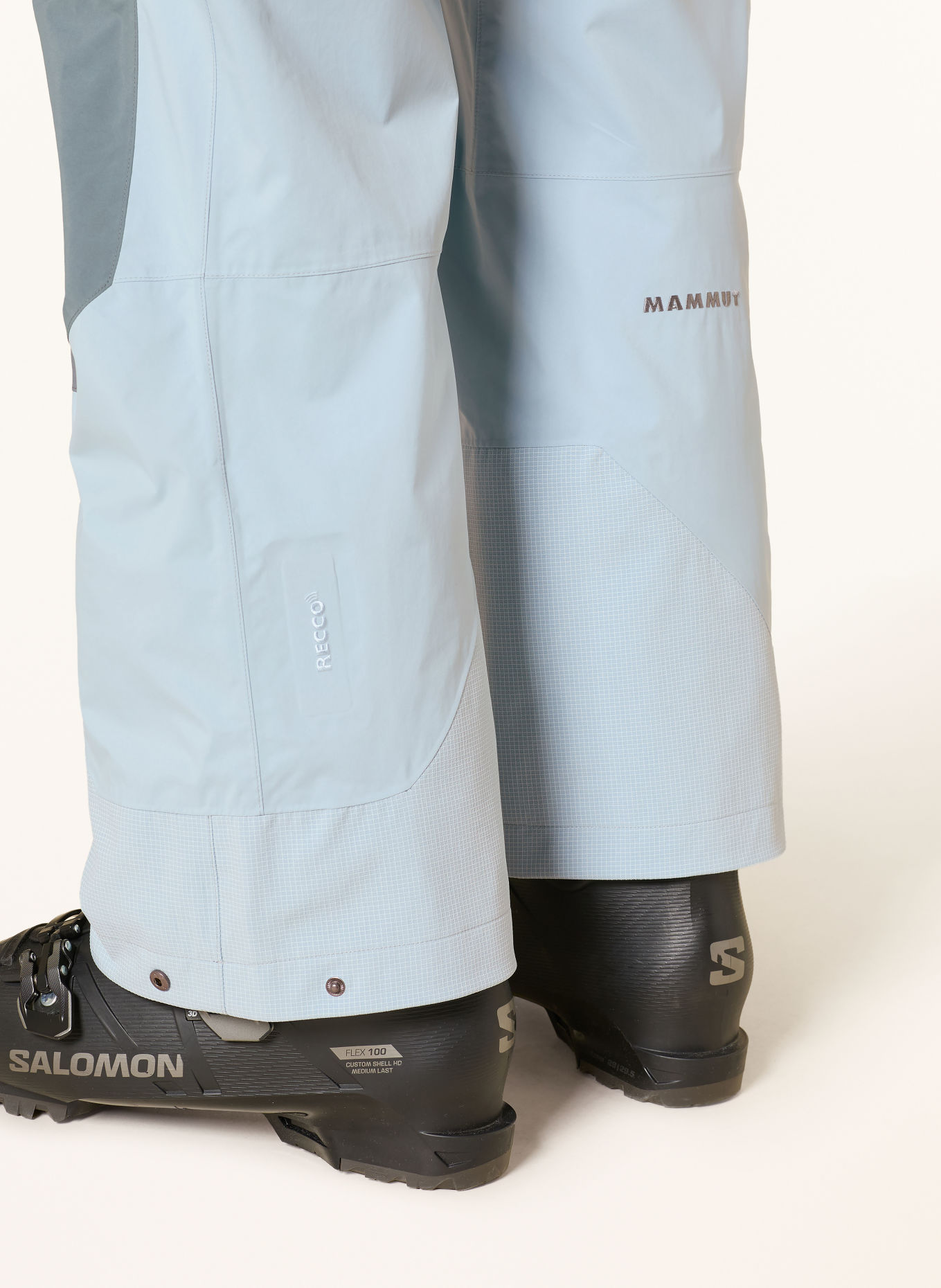 MAMMUT Lyžařské kalhoty HALDRIGAT GTX THERMO: TMAVĚ MODRÁ / ČERNOŠEDÁ