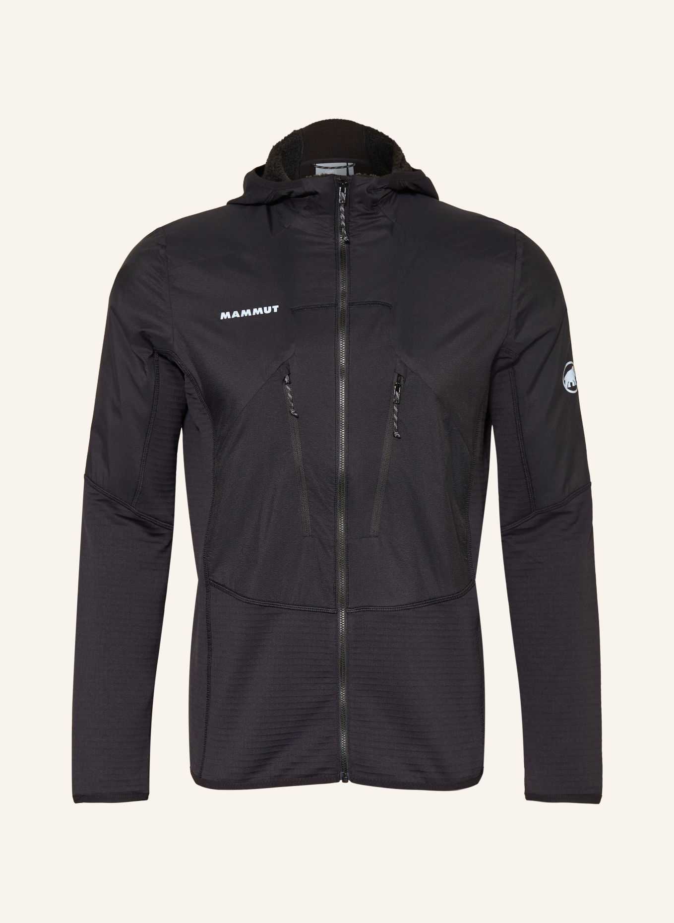 MAMMUT Hybrid-Fleecejacke AENERGY: SCHWARZ
