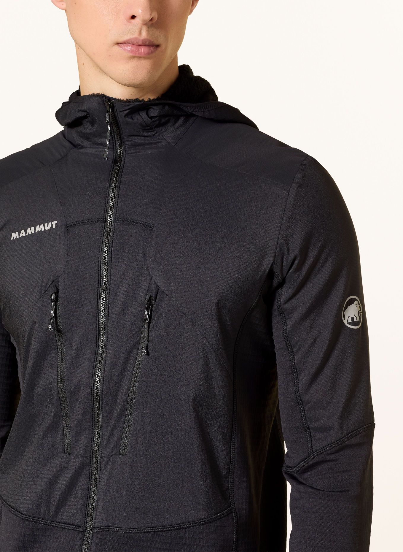 MAMMUT Hybrid-Fleecejacke AENERGY: SCHWARZ