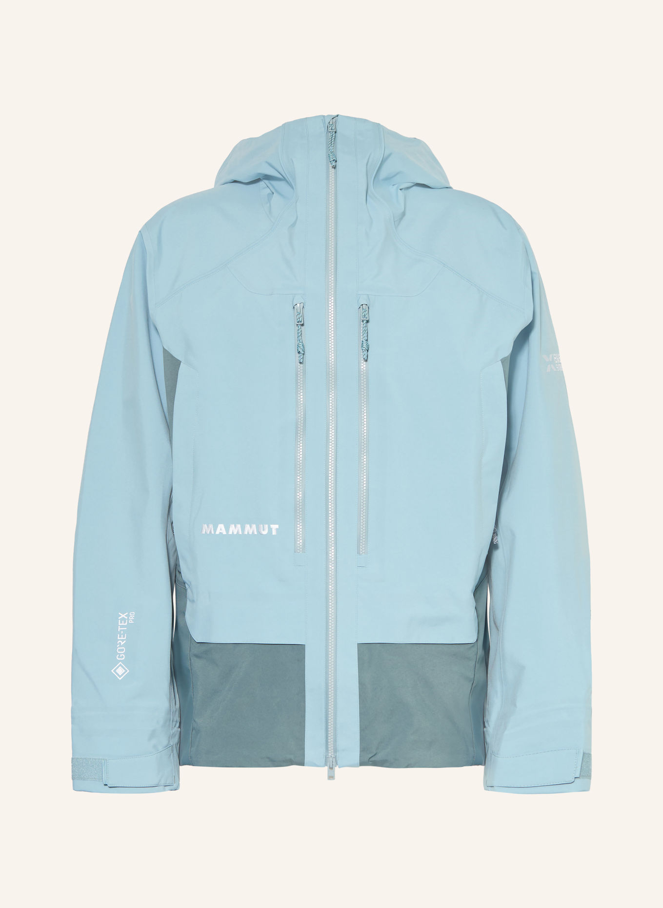 MAMMUT Hardshell-Skijacke EIGER FREE PRO HS: HELLBLAU / BLAU