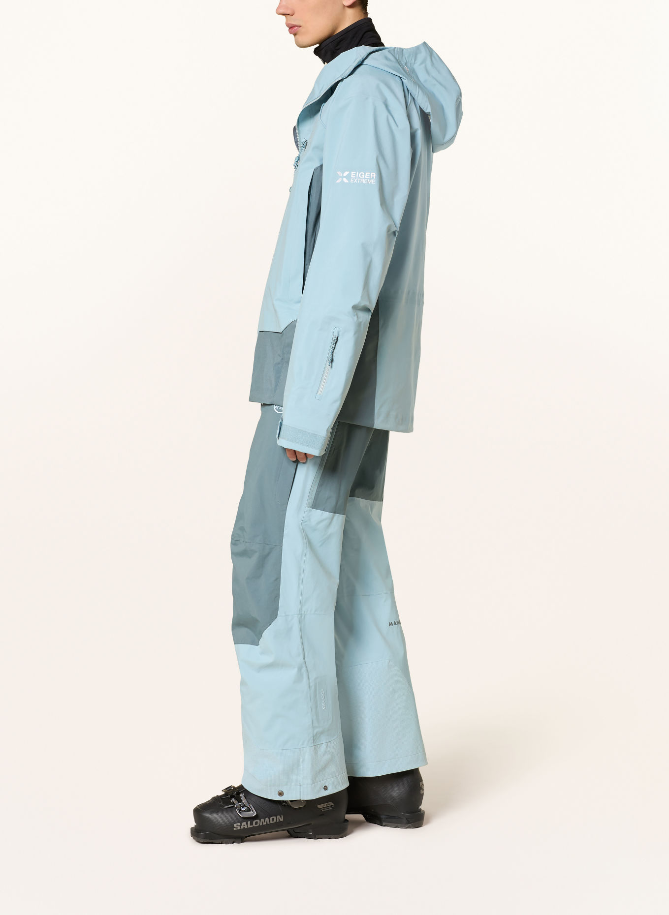 MAMMUT Hardshell-Skijacke EIGER FREE PRO HS: HELLBLAU / BLAU