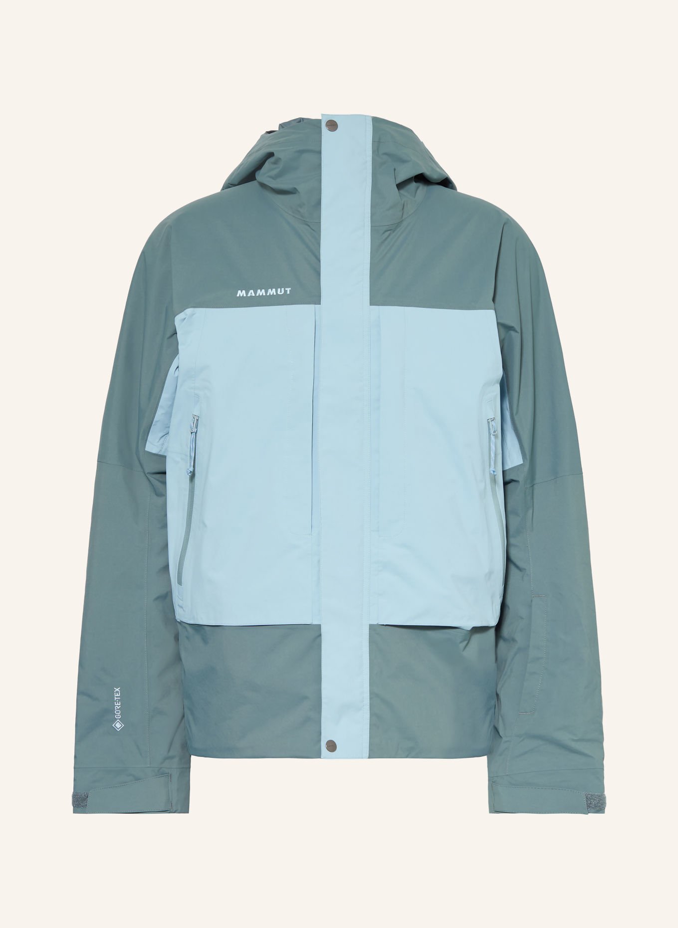 MAMMUT Hardshell-Skijacke HALDIGRAT GTX HS THERMO: NEONBLAU / HELLBLAU