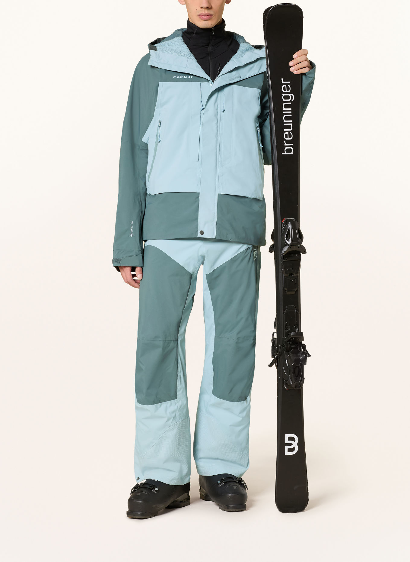 MAMMUT Hardshell-Skijacke HALDIGRAT GTX HS THERMO: NEONBLAU / HELLBLAU