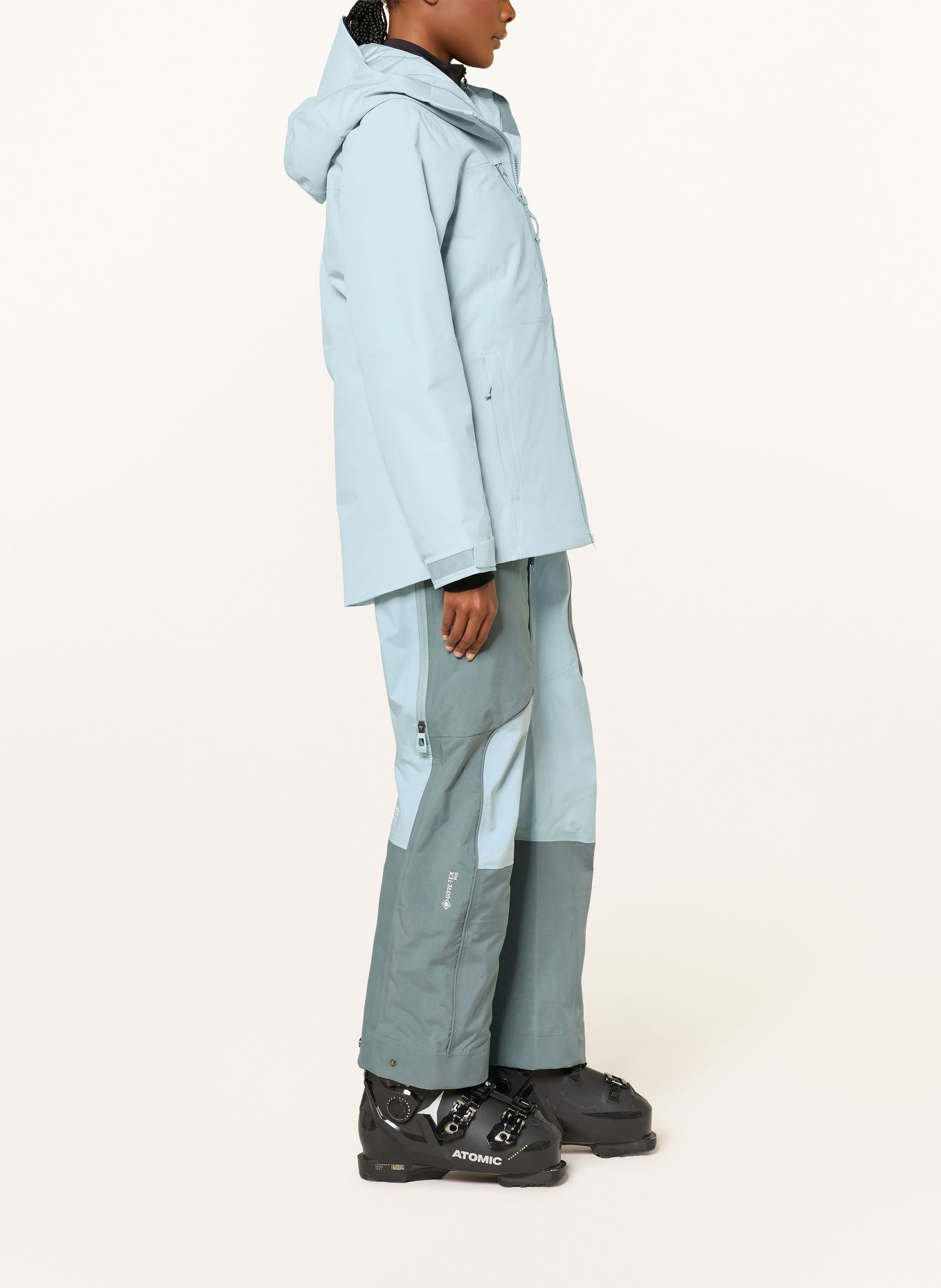 MAMMUT Hardshell-Skihose EIGER FREE PRO HS: HELLBLAU / BLAU