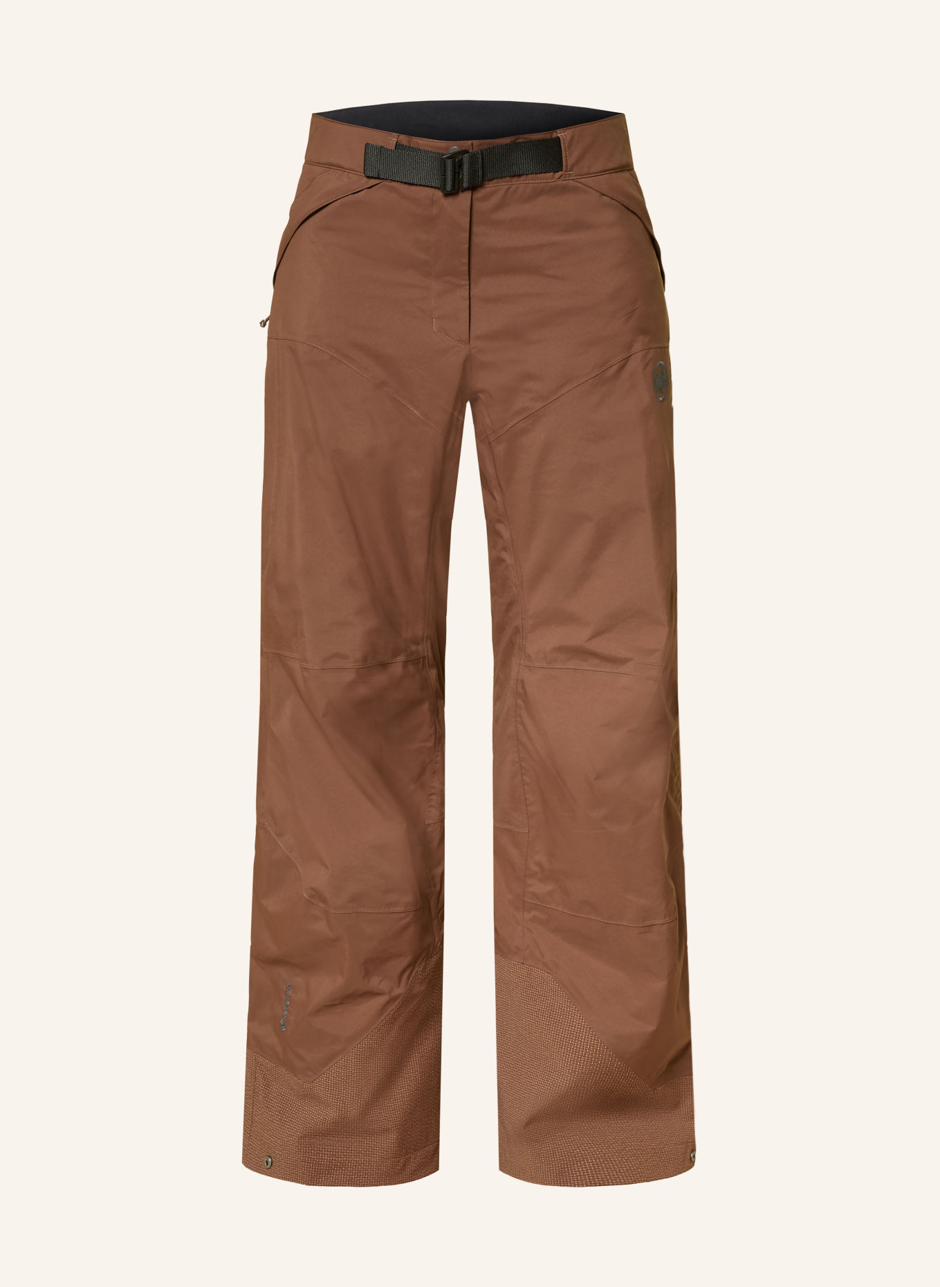 MAMMUT HALDIGRAT GTX HS THERMO Ski Pants: DARK BROWN