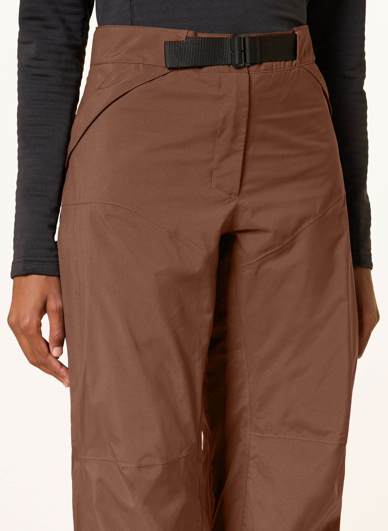 MAMMUT HALDIGRAT GTX HS THERMO Ski Pants: DARK BROWN