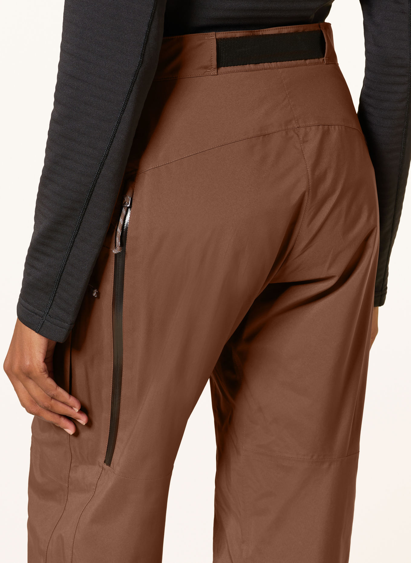 MAMMUT HALDIGRAT GTX HS THERMO Ski Pants: DARK BROWN