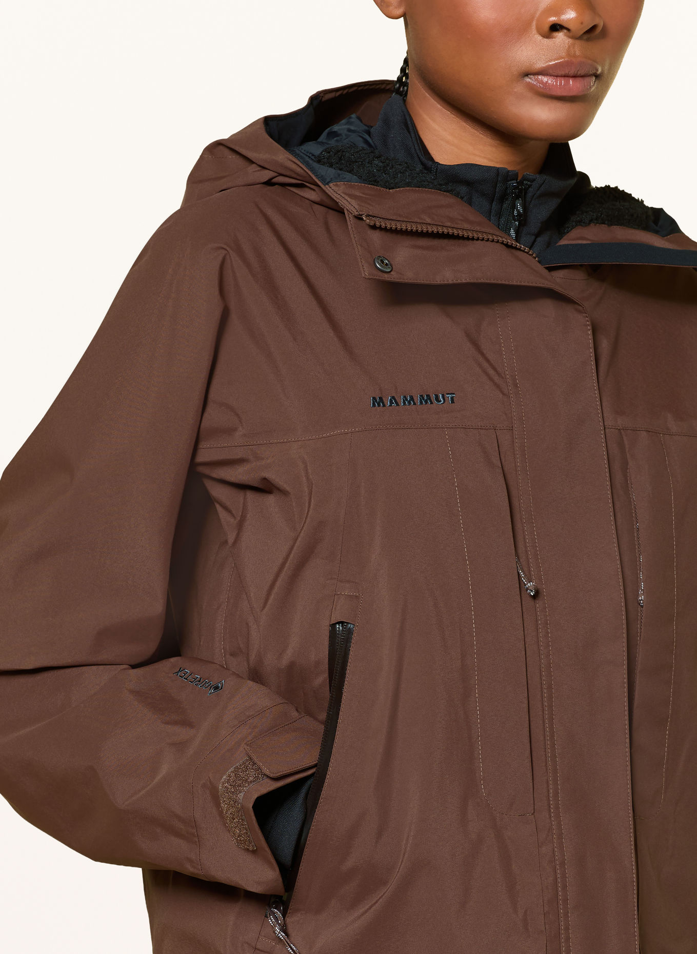 MAMMUT Skijacke HALDIGRAT GTX: DUNKELBRAUN
