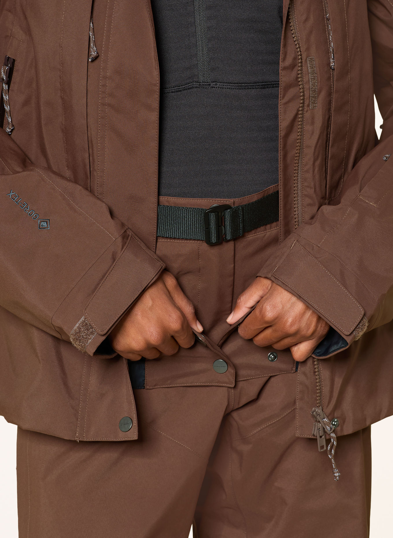 MAMMUT Skijacke HALDIGRAT GTX: DUNKELBRAUN