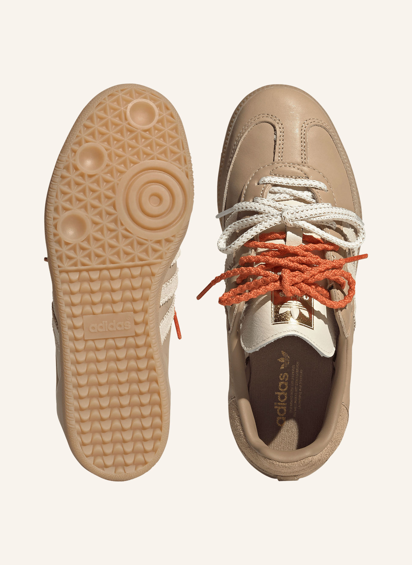 adidas Originals Sneakersy SAMBA OG: SVĚTLE HNĚDÁ / KRÉMOVÁ