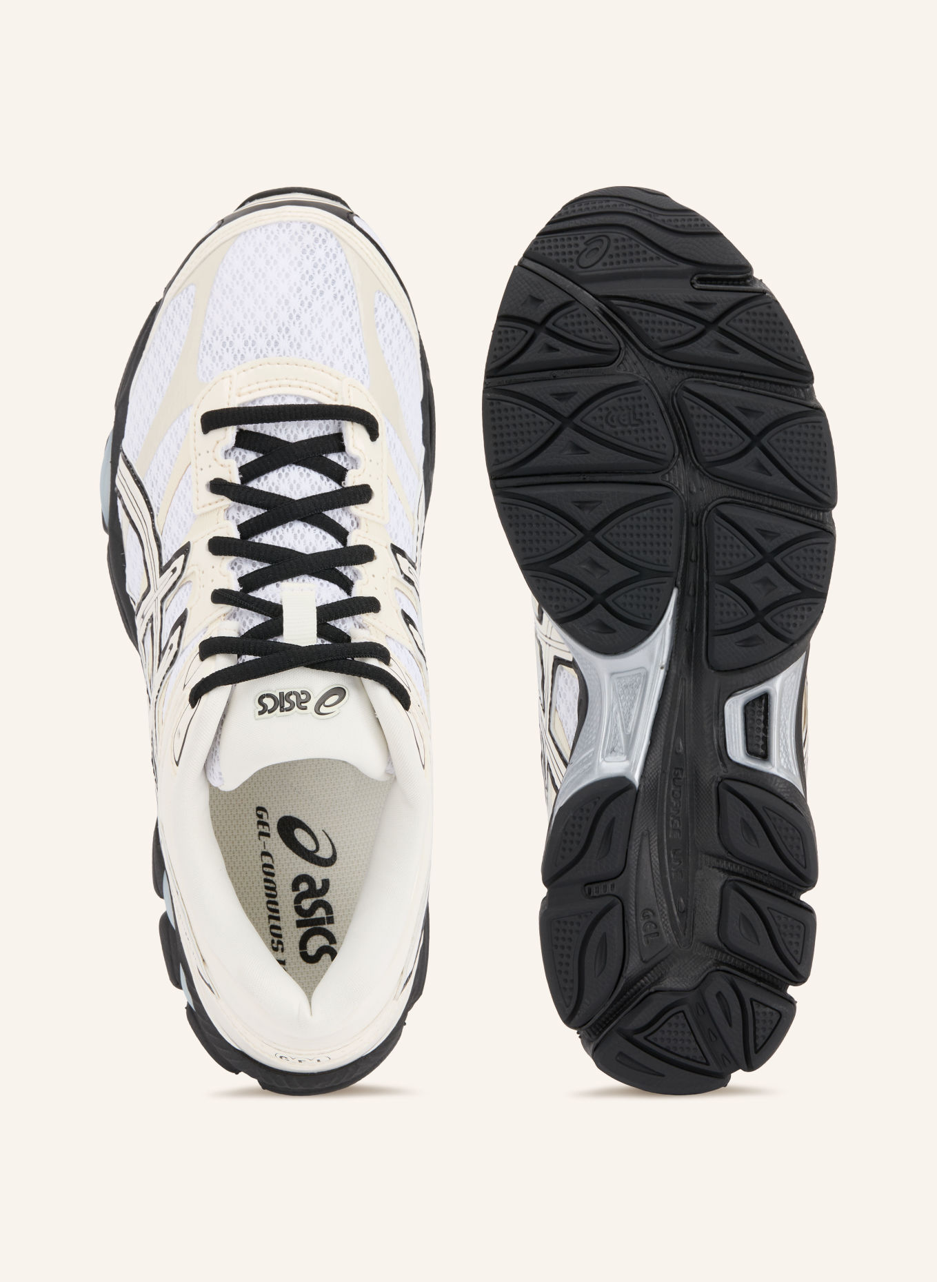 ASICS GEL-CUMULUS 16 Sneakers: WHITE / CREAM / BLACK